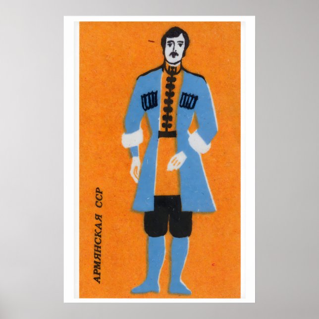 Poster Armenian Man - Matchbox Print - Aesthetic Wall Art (Frente)