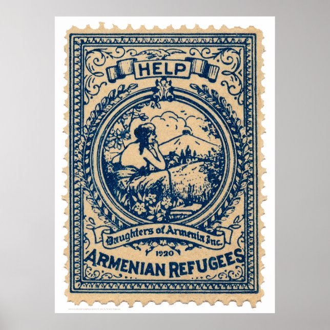 Poster Armênio Refugiados 1920 Feira de Natal (Frente)