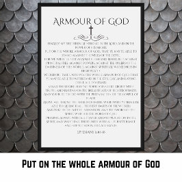 Poster Armor de Deus Ephesianos 6 10 Decorativos