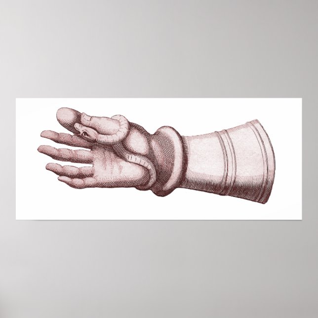 Pôster Armor Gauntlet Segurando uma Imagem Antiga Única d (Frente)