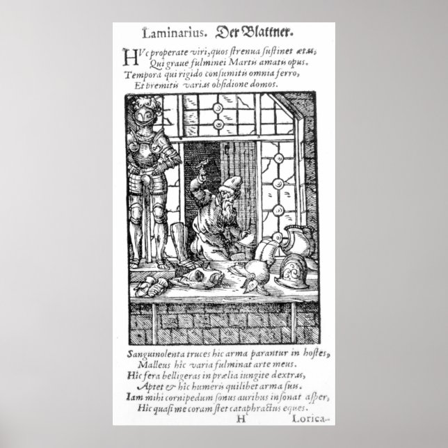 Poster Armor Maker, gravado por Hartman Schopper (Frente)