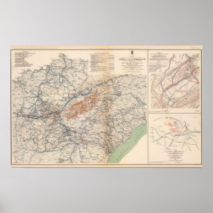 Pôster Army of the Cumberland campaigns