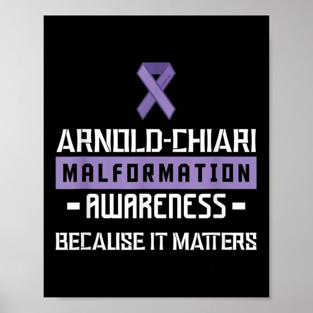 Poster Arnold Chiari Malformation Warrior S Consciência (Frente)