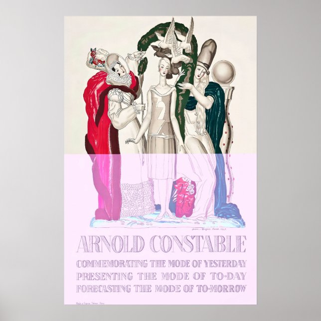 Poster Arnold Constable Moda Arte Nouveau Jean-Dupas (Frente)