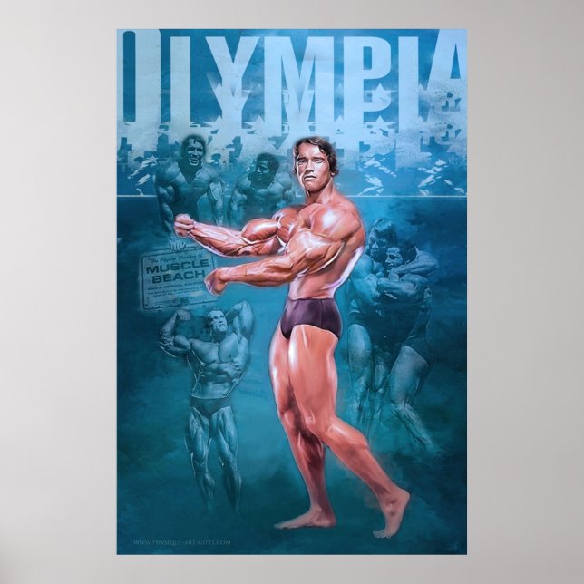 Poster Arnold Schwarzenegger Olympia Bodybuilding (Frente)