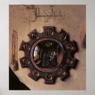 Pôster Arnolfini e retrato da esposa (detalhe)