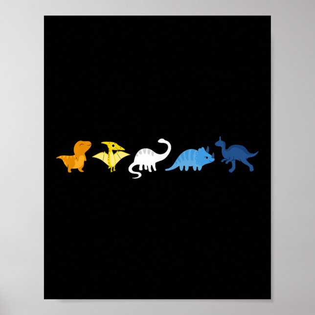 Poster Aroace Pride Dinosaur, Lgbtq Aro Ace, Cute Aromt (Frente)