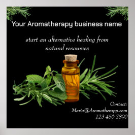 Poster Aromatherapy business - store poster: Editable 