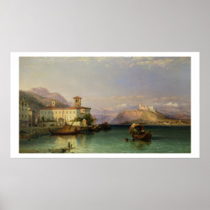 Pôster Arona and the Castle of Angera, Lake Maggiore, 185