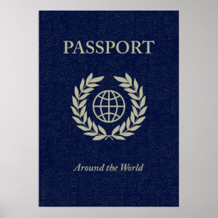Pôster around the world : passport