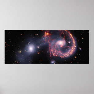 Poster Arp 107 (Imagem NIRCam e MIRI)