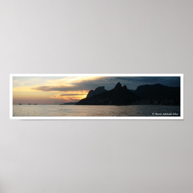 Poster Arpoador Sunset Panorama (Frente)