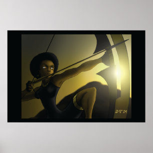 Pôster Arqueiro da rainha de Nzinga