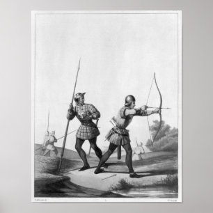 Poster Arqueiros livres durante o reino de Louis XI