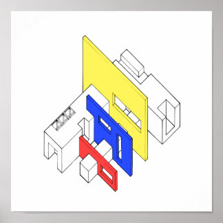 Pôster Arqui de cores triplas