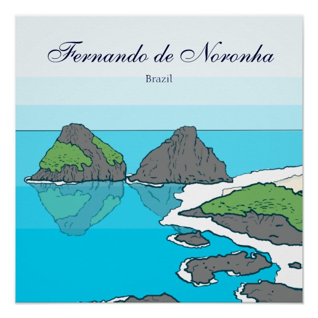 Pôster Arquipélago de Fernando de Noronha (Frente)