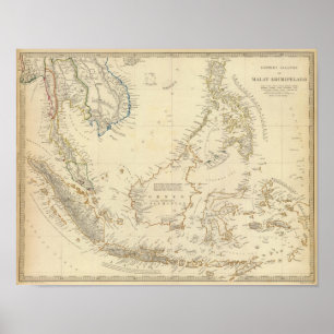 Pôster Arquipélago de Malay