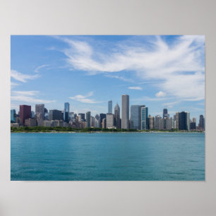 Poster Arquitectura da cidade do dia de Chicago