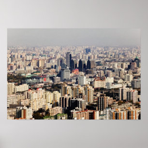 Pôster Arquitectura da cidade elevado de Beijing