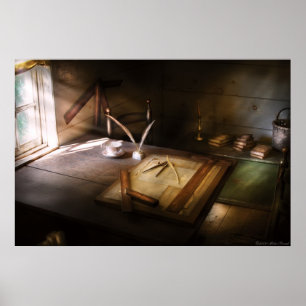 Pôster Arquiteto - A mesa de redação