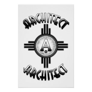 Pôster Arquiteto Retro - Arquitetos Merch