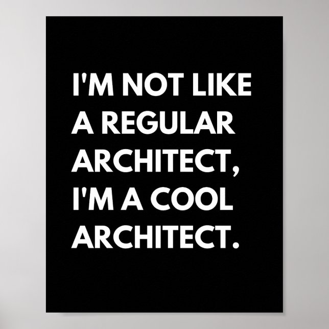 Poster Arquitetos E Engenheiros Dito De Trabalho Engraçad (Frente)