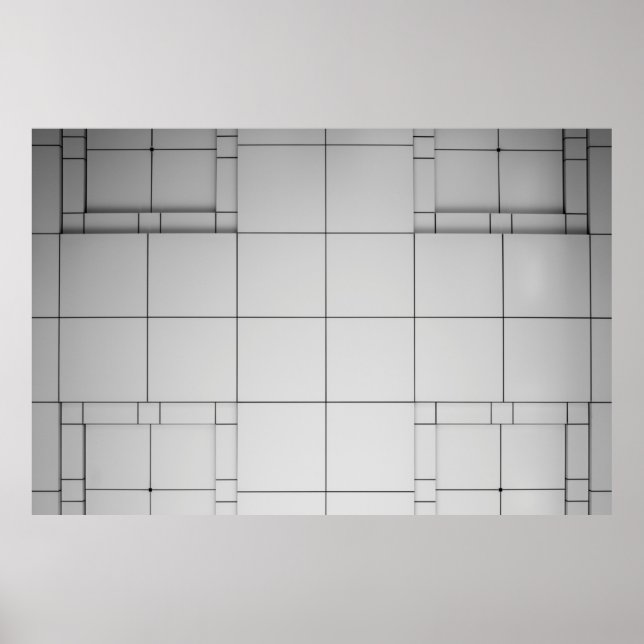 Poster arquitetura abstrato contemporânea (Frente)