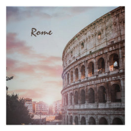Pôster Arquitetura Antiga de Roma - paisagem solar