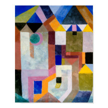 'Arquitetura Colorida (1917)' de Paul Klee