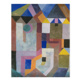 Pôster Arquitetura Colorida de Paul Klee