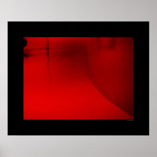 Poster Arquitetura - corredor vermelho