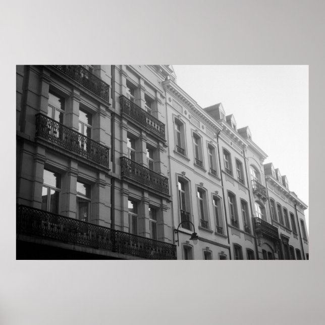 Poster Arquitetura de Bruxelas (Frente)
