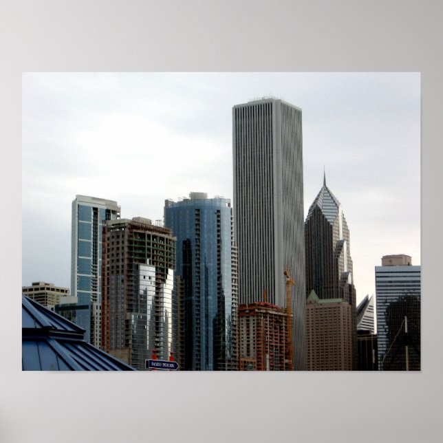 Pôster Arquitetura de Chicago (Frente)