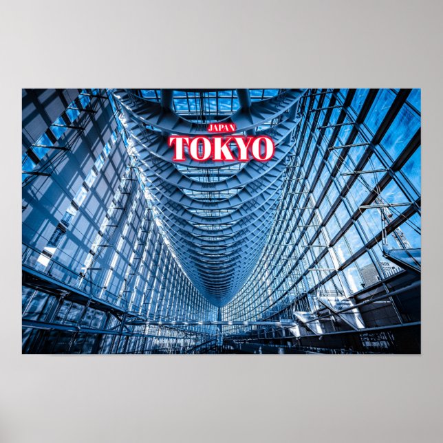 Poster Arquitetura de Cidade de Tóquio - Japão (Frente)