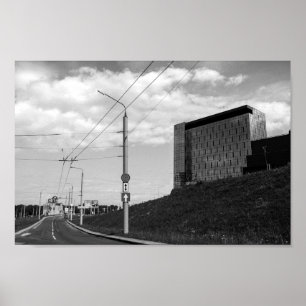 Poster Arquitetura de Exibição de Cidade de Belarus Grodn