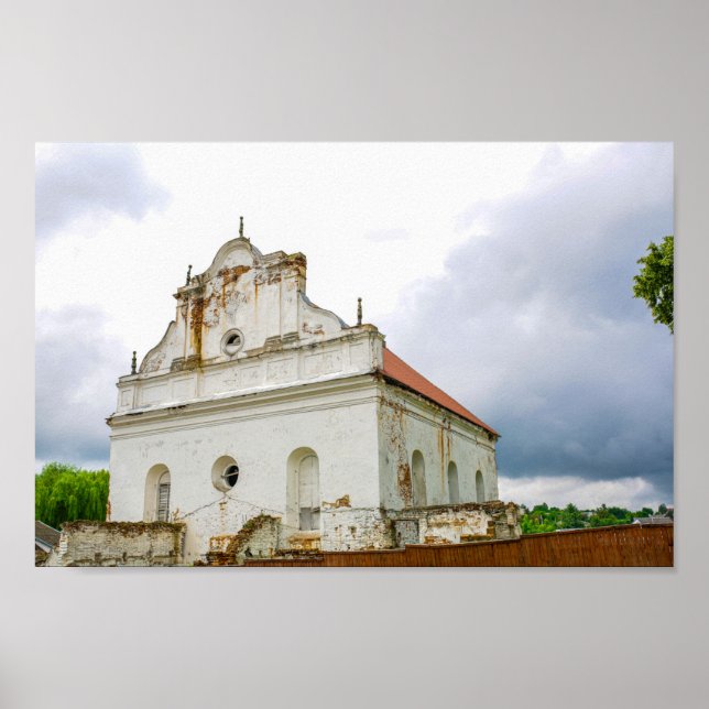 Poster Arquitetura de sinagoga de Excelentes Slonim da Bi (Frente)