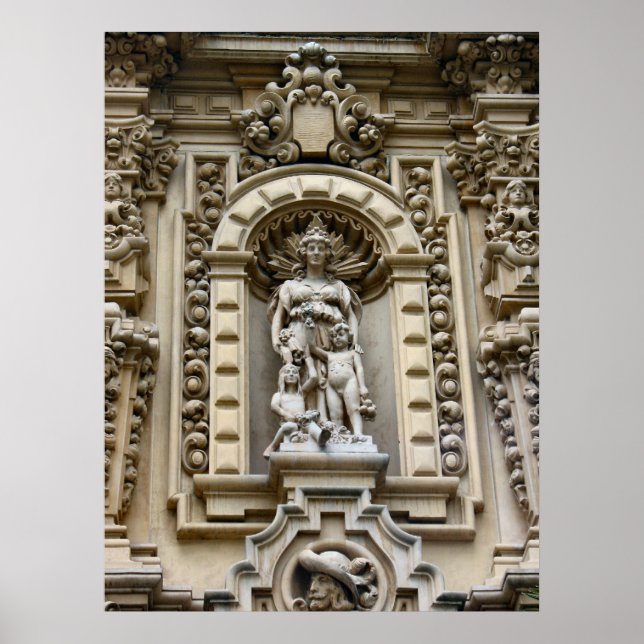 Poster Arquitetura histórica de San Diego (Frente)