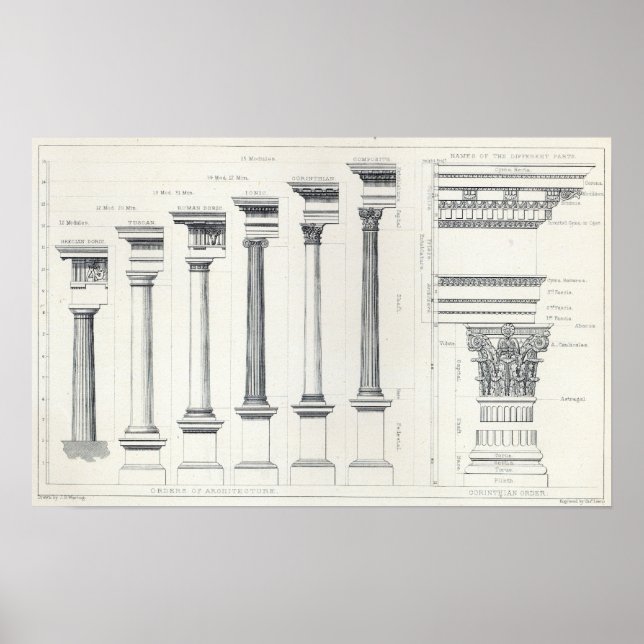 Poster Arquitetura I: Ordens de Arquitetura (Frente)