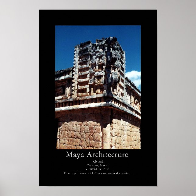 Poster Arquitetura Maya - Xla-Pak (Frente)