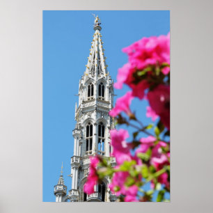 Poster Arquitetura medieval da Grand Place em Bruxelas