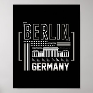 Poster Arquitetura Moderna Berlim Alemanha Gráfico