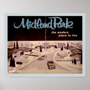 Poster Arquitetura moderna do Midcentury