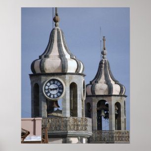 Pôster arquitetura mourisca de La Orotava, Tenerife