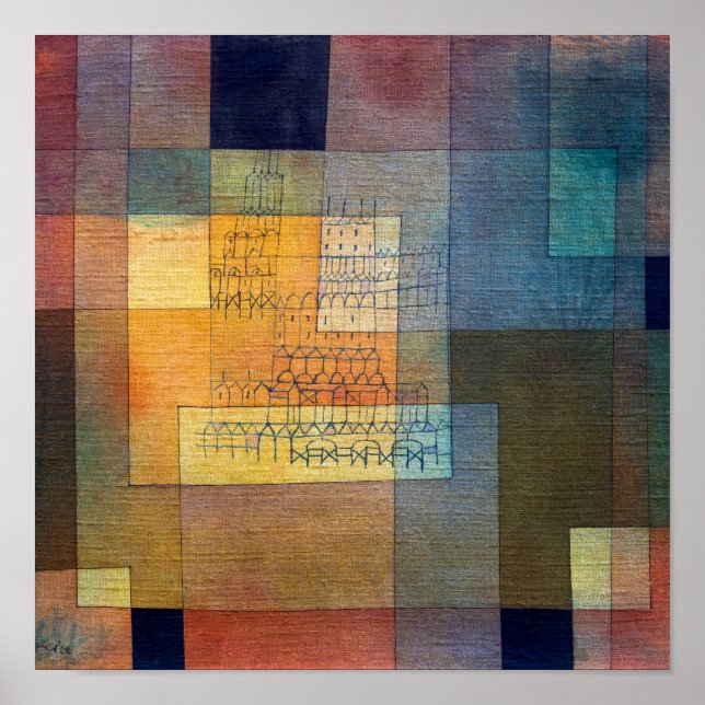 Poster Arquitetura Polifônica | Paul Klee | (Frente)