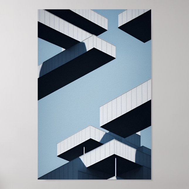 Poster Arquitetura surreal abstrato (Frente)