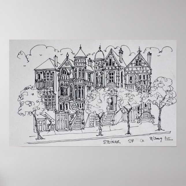 Poster Arquitetura Vitoriana | São Francisco (Frente)