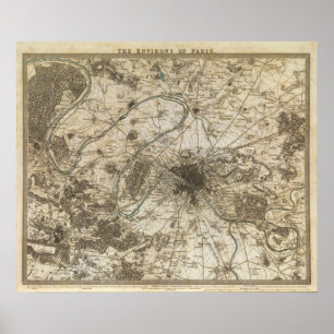 Poster Arrabaldes de Paris