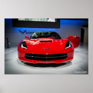 Poster Arraia-lixa de Chevy Corveta