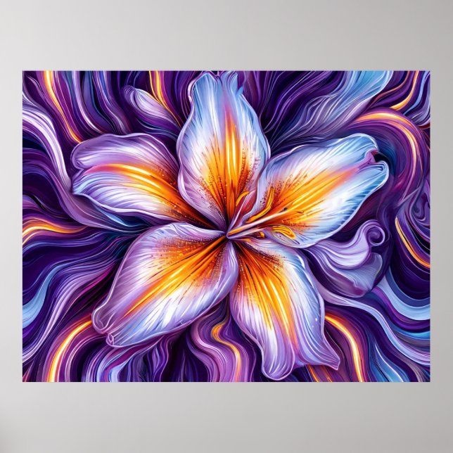 Poster Arrancamento de uma flor de lírio (Frente)