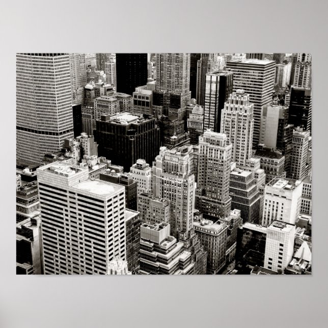 Pôster Arranha-céus de Nova York de cima (Frente)